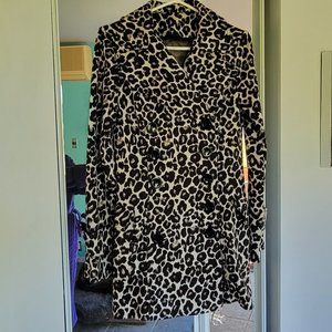 Animal print coat